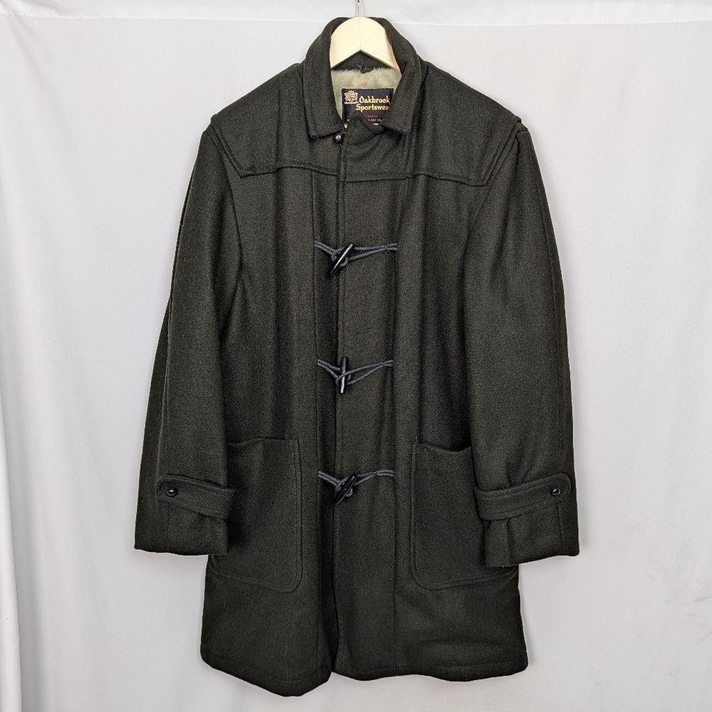 Vintage Oakbrook Sportswear Duffle Coat Toggle Wool Coat